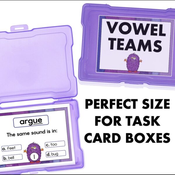 vowel teams task cards